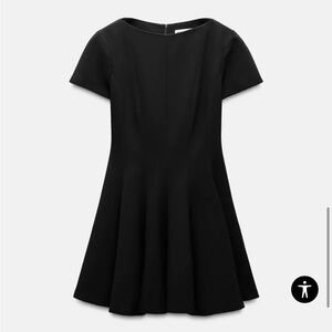 Zara GODET MINI DRESS Large
